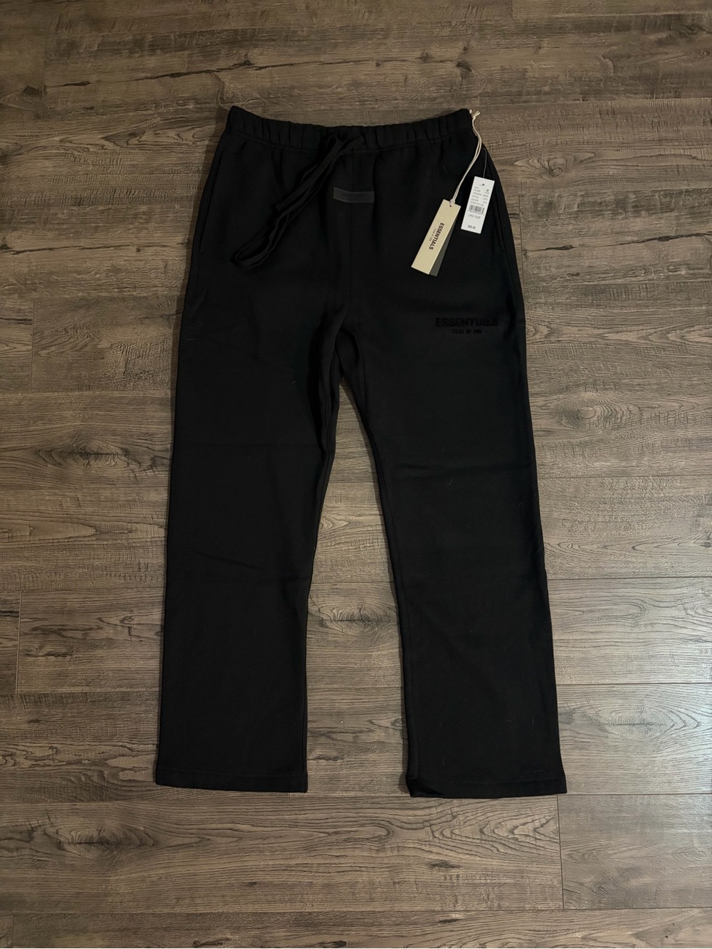 Essentials Men's Black Casual Drawstring Joggers